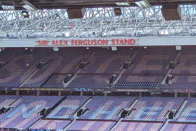 Arena and stadium lighting technician work